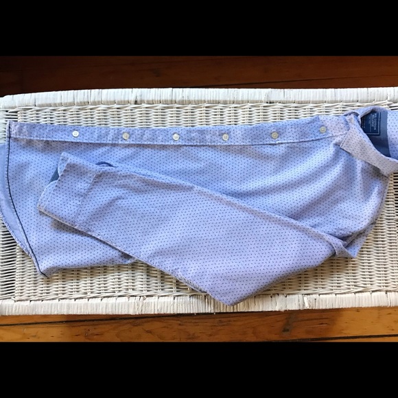 Men’s Springfield blue print button up - Picture 2 of 5